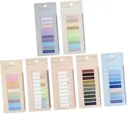 PLAFOPE Professional Highlight Strips 7 Sheets Reading Stickers for Note Page Markers