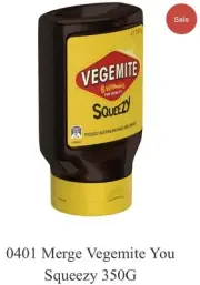 Merge Code 0401 Vegemite Squeezy 350G