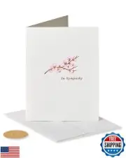 Papyrus Blank Sympathy Card (Floral Branch)