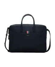 Thom Browne Logo-Printed Top Handle Laptop Bag One size navy blue