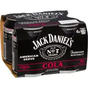 Jack Daniels American Serve & Cola 250mL