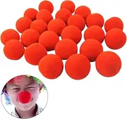 JOINPAYA 24pcs Sponge Clown Nose Dress Up Props for Christmas Halloween Parties Easy to Use Costumes for Adults and Funny Accessories for Circus and Stage Performances