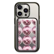 PowerThru Power Bank Mirror Power Bank MagSafe Compatible Pink Disco Grid