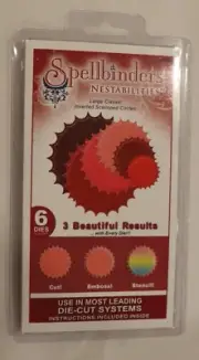 Spellbinder Nestabilities, Large Scalloped Circles, Cut, Emboss and Stencil
