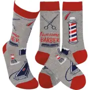 Primitives by Kathy Awesome Barber Theme Unisex LOL Socks