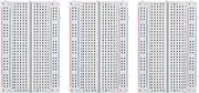 ELEGOO 3PCS 400 tie-Points breadboard, 4 Power Rails for Arduino Jumper Wire