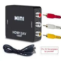 在飛比找蝦皮購物優惠-HDMI to AV Converter Scaler Ad