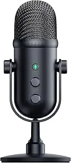 Razer Seiren V2 Pro USB Microphone for Streaming, Gaming, Recording, Podcasting on PC, Twitch, YouTube: High Pass Filter - Mic Monitoring and Gain Control - Built-in Shock Absorber and Mic Windsock