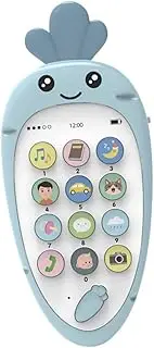 BRIGHTFUFU 1 Set Educational Phone Bilingual Smart Phone with Function Buttons Soft Light Protection for Early Learning and Playtime Fun