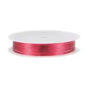 24 Gauge Copper Wire 0.5mm Dia Dark Rose Resistant Beading Wires 6.5M, 1 Roll