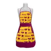 Brisbane Broncos NRL Retro Ladies Apron Mothers Day Gift Kitchen Cooking BBQ