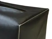 SUNN 1200S AMP HEAD VINYL AMPLIFIER COVER Black with Silver Piping