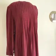 Vintage Plus Size Prarie Dress Red Long 16 Karin Stevens NWT