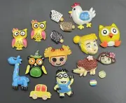 17 pc Mixed Resin Flatback Cabochens Hairbow Center