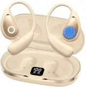 AI Translation Earbuds Real Time,144 Language Translator Earbuds OWS 3-in-1 Translation Headphones,Translation Device Compatible with iOS and Android,White