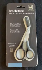 Brookstone Beard Scissor/ Trimmer NIB