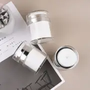 4 Pcs Press-type Empty Bottle Travel Pump Jar Skincare Dispenser
