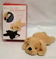 NIB Lint Critter Lint Remover Brush Brown Dog Shape 5th Avenue
