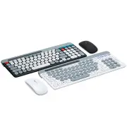 ZYG-806 Mini Wireless Punk Keyboard Mouse Set 2.4G+BT Dual Mode Keyboard and Mouse Combo for Tablet Phone Computer Offic