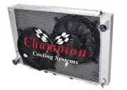 Rel Champion 3 Row Radiator W/ 2 12" Fans for 1964 - 1966 Ford Thunderbird (for: Ford)
