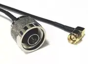 36 Inch N male plug to SMA male angle RFC100 RF Pigtail Coax Cable Jumper