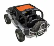 SpiderWebShade Mesh Bikini Top-Orange, for Jeep JK 2dr.; JKINI-2D-ORANGE