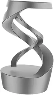 JunZheHub Kinetic Desk Toys Floating Balls Stay Focused Decoration Aluminum Alloy Desktop Hanging Gyroscope for Adults, Gray