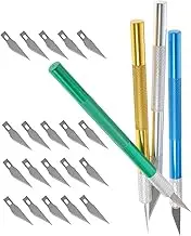 CORHAD 4Sets Hobby Cutting Tools with Precision and Replacement Blades Easy to Use Supplies for Art Projects