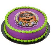 Masked Pumpkin Cake Top (24 Pieces) Halloween Themed Cake Decor Cake Topper