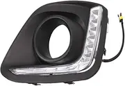 12V LED CAR DRL Daytime Running Lights with Fog Lamp Hole Compatible with Suzuki Swift 2013 2014 2015 2016