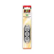 LED Autolamps Green Emergency Warning Light 3 LED 11 Flash Patterns Lamp Blister
