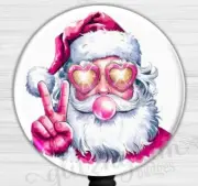 Santa Retractable Badge Holder, Christmas Peace and Love Badge Reel - GG6668