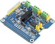 Waveshare CAN Bus Expansion HAT, 2-Channel, Compatible with Raspberry Pi, Supports CAN FD (CAN with Flexible Data-Rate)