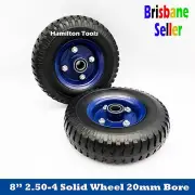 8" 2.50-4 Solid Hand Trolley Jockey Wheel Puncture Proof Cart Tyre WheelS Tyres