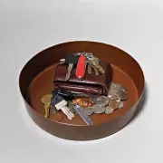 Hand-hammered Copper “Coin-Key” Caddy