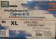 DRE Health Advanced Nitrile Exam Gloves, Individually Wrapped, XL, 1000/CS