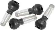 Aeroflow Rubber Pull Thru Valve Stems 4 Pack Chrome 7/16" Hole - AF3060-0008