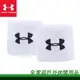 【全家遊戶外】㊣ Under Armour 美國 男子UA 3英吋Performance腕帶 白色 1276991-100/運動 防汗帶 排汗