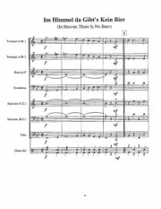 In Heaven There is No Beer German Band/Brass Quintet/Oktoberfest Sheet Music