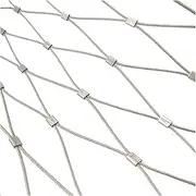Razor Wire Barbed Wire Stainless Steel Rope Fence, Impact Resistance Woven Mesh, Balcony Stair Boundary Protection Net for Zoo Garden Farm
