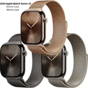 Apple Watch Series 10 Cellular 42mm 46mm Titanium Case Milanese Loop