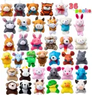 JOYIN 36 Pack Mini Animal Plush Toy Assortment (36 Units 3" Each),Bulk Stuffe...