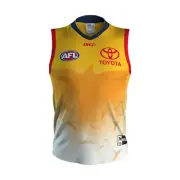 Adelaide Crows Training Guernsey Sizes Large & XL Gold/Red AFL ISC SALE 19
