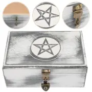 Box with Lid and Pentagram Baskets Storage Organization Sturdy Bedroom