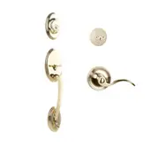 N2lok Somme Door Handle Double Cylinder with Flutto Lever Entrance Set Box Pack