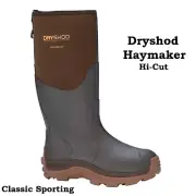 Dryshod Size 13 Haymaker Men's Hi Brown Hard-Working Farm Boot HAY-MH-BR