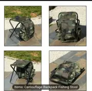 NEW Lightweight & portable folding camoflauge fishing/hunting stool