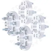 4Pcs Wheel Spacers For Toyota Jeep 1" Thick 5x4.5 to 5x4.5 12x1.5 studs