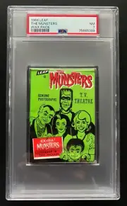 1964 Leaf THE MUNSTERS Sealed Wax Pack - PSA 7 - NM - New Holder! - Looks Nicer!