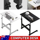 Mobile Laptop Computer Desk Standing Table Adjustable Bed Bedside Portable Study